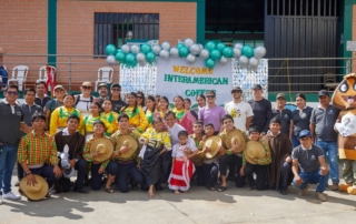 The APROCASSI coffee cooperative offers Pablo Lara and friends a warm welcome.